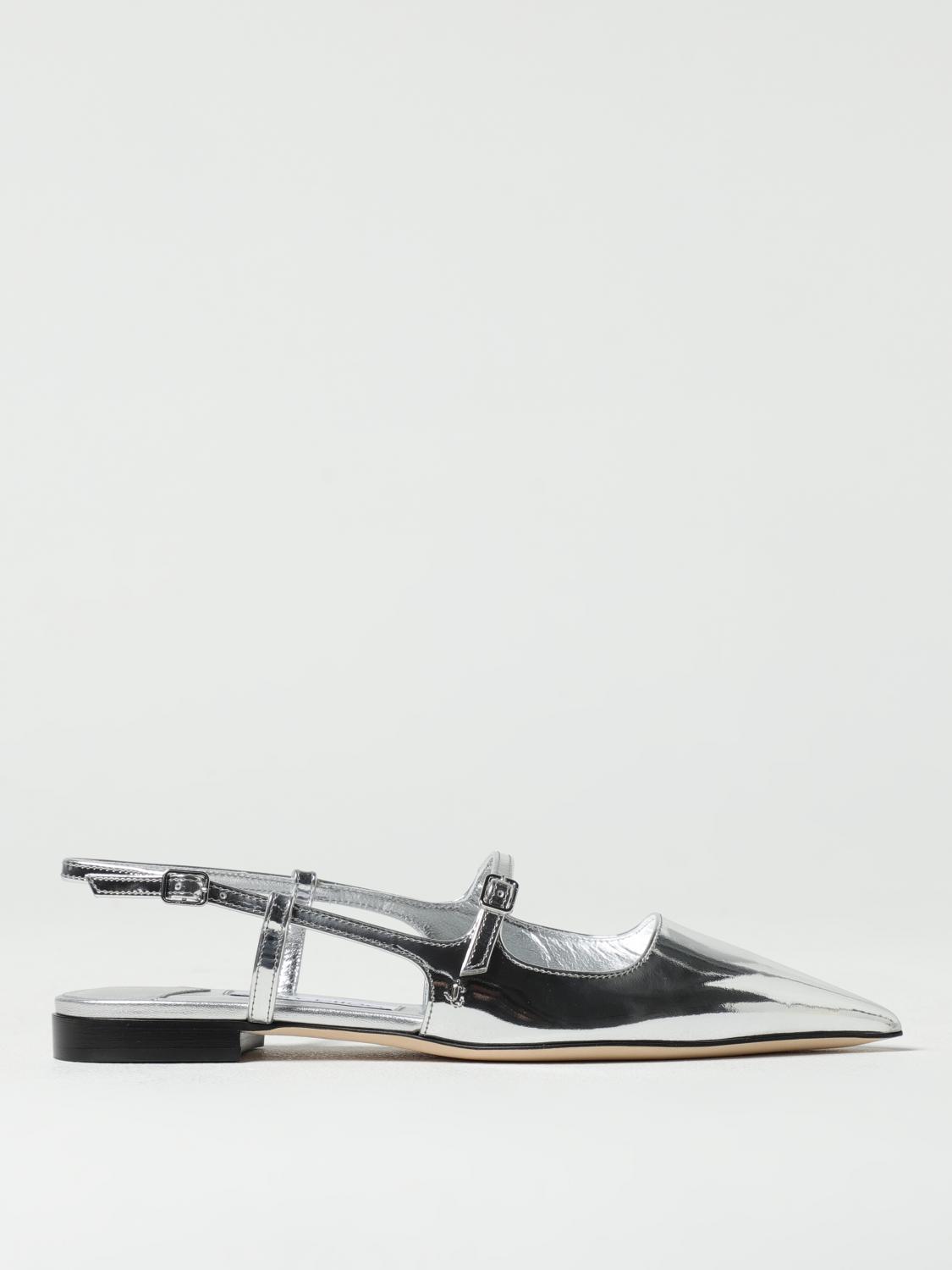 Jimmy Choo Ballet Flats Woman Color Silver In Silver