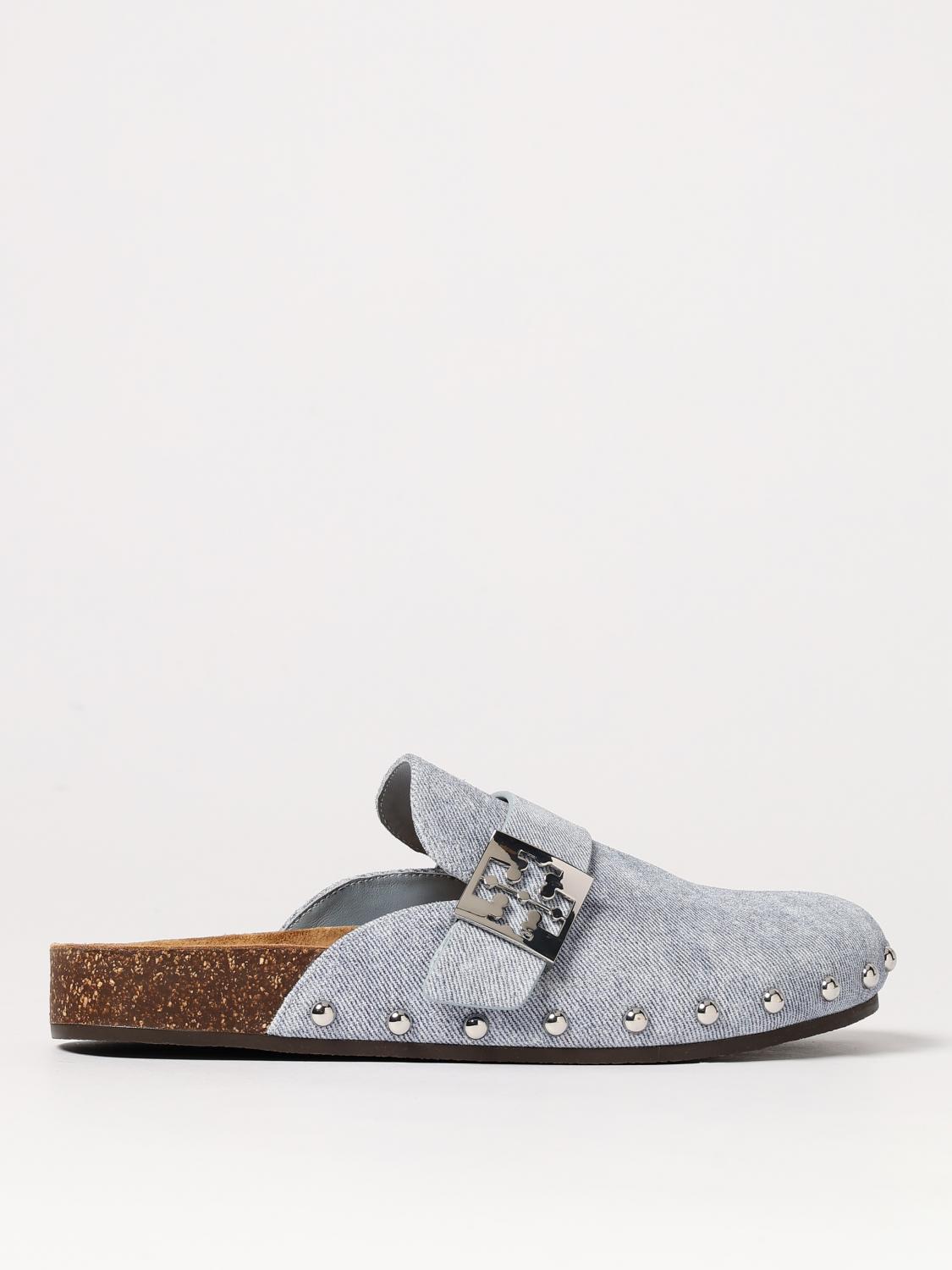 Tory Burch Wedge Shoes Woman Color Blue In Blue