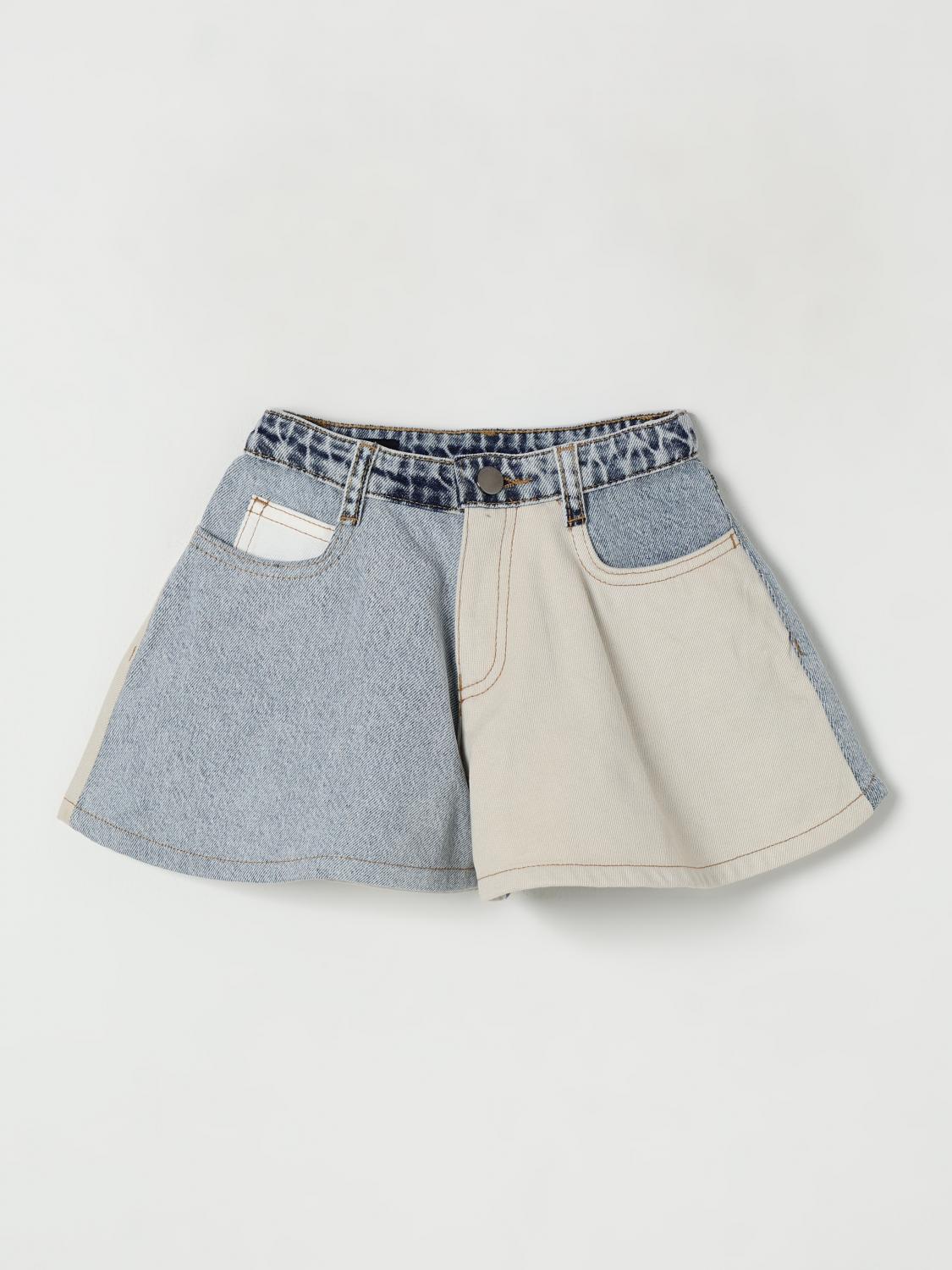 Emporio Armani Contrast-panel Denim Shorts