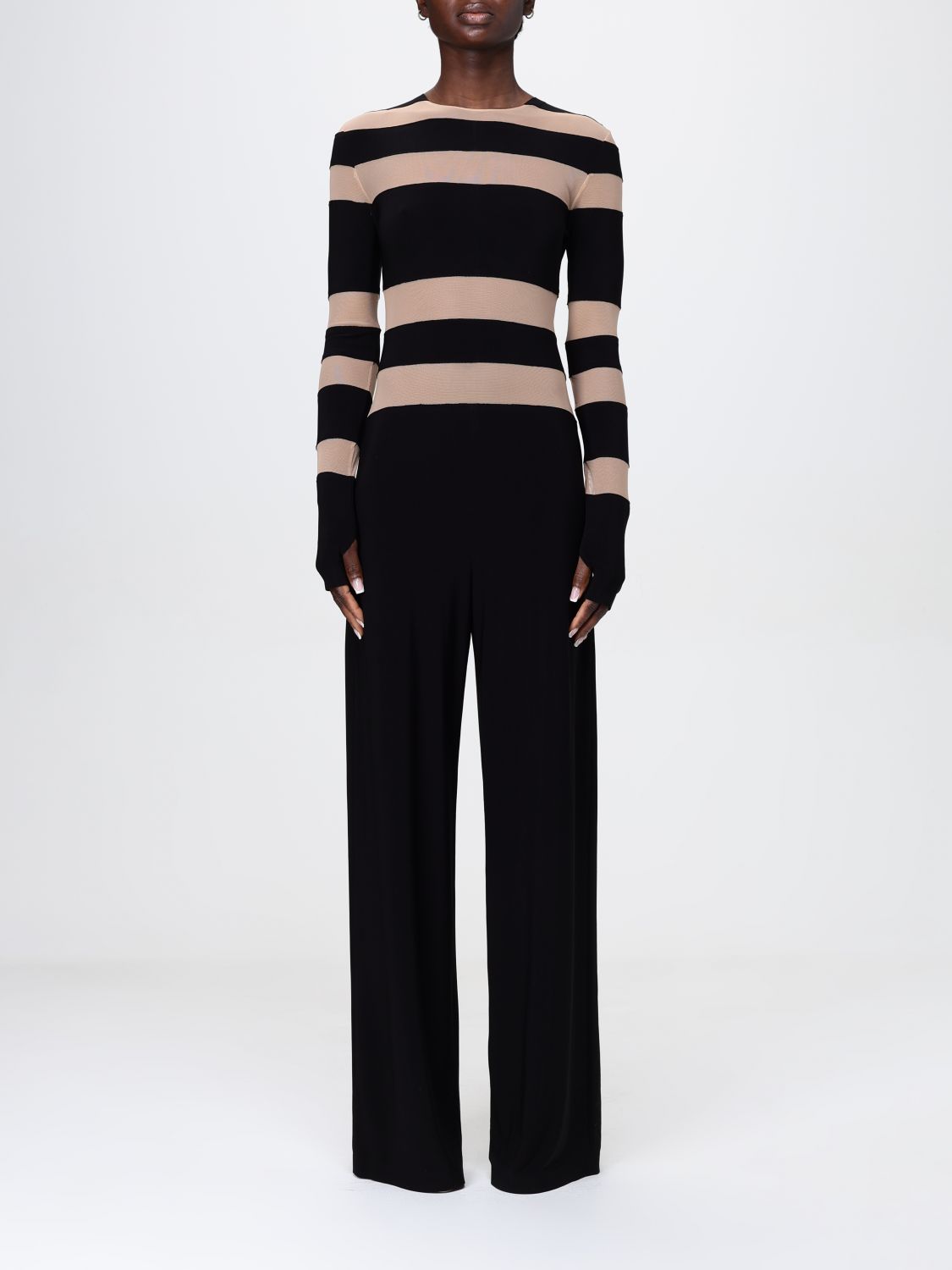 Shop Norma Kamali Jumpsuits Woman Color Black