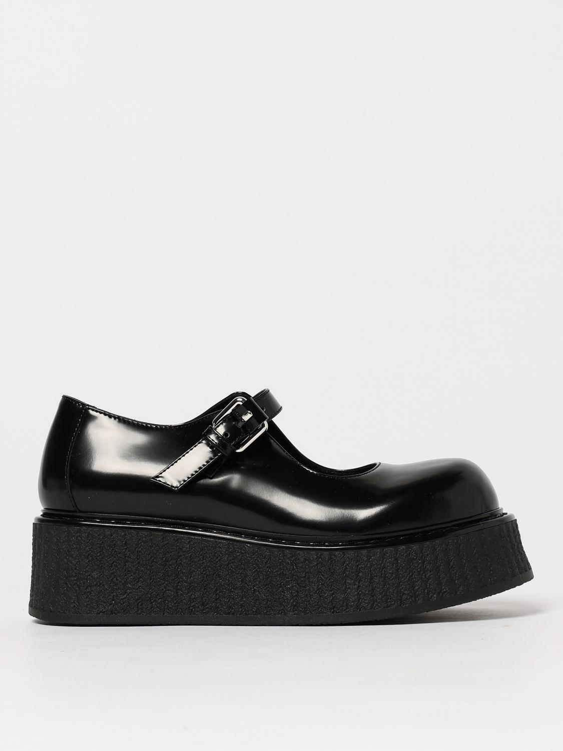 Moschino Flat Shoes Couture Woman Color Black In Black