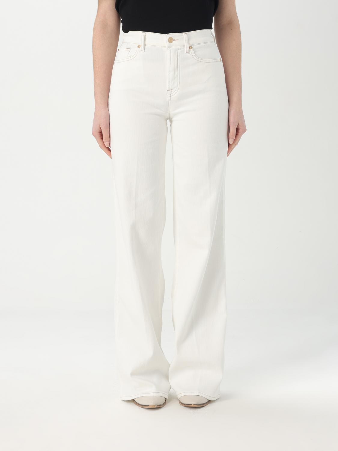 7 For All Mankind Seven For All Mankind Jeans In Weiss