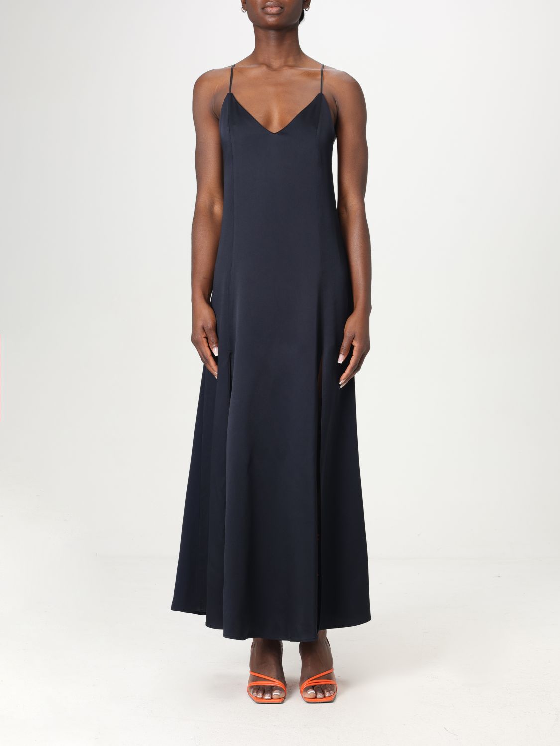 Shop Forte Forte Dress Woman Color Blue