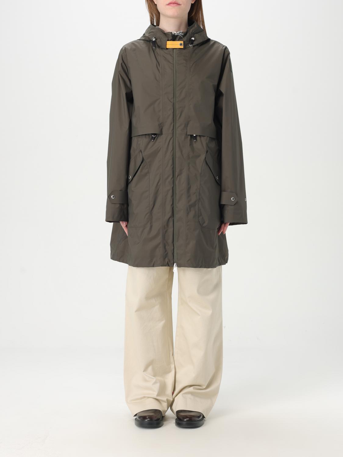 Parajumpers Fitted Grey Caban Parka With Drawstring Waist In Braun