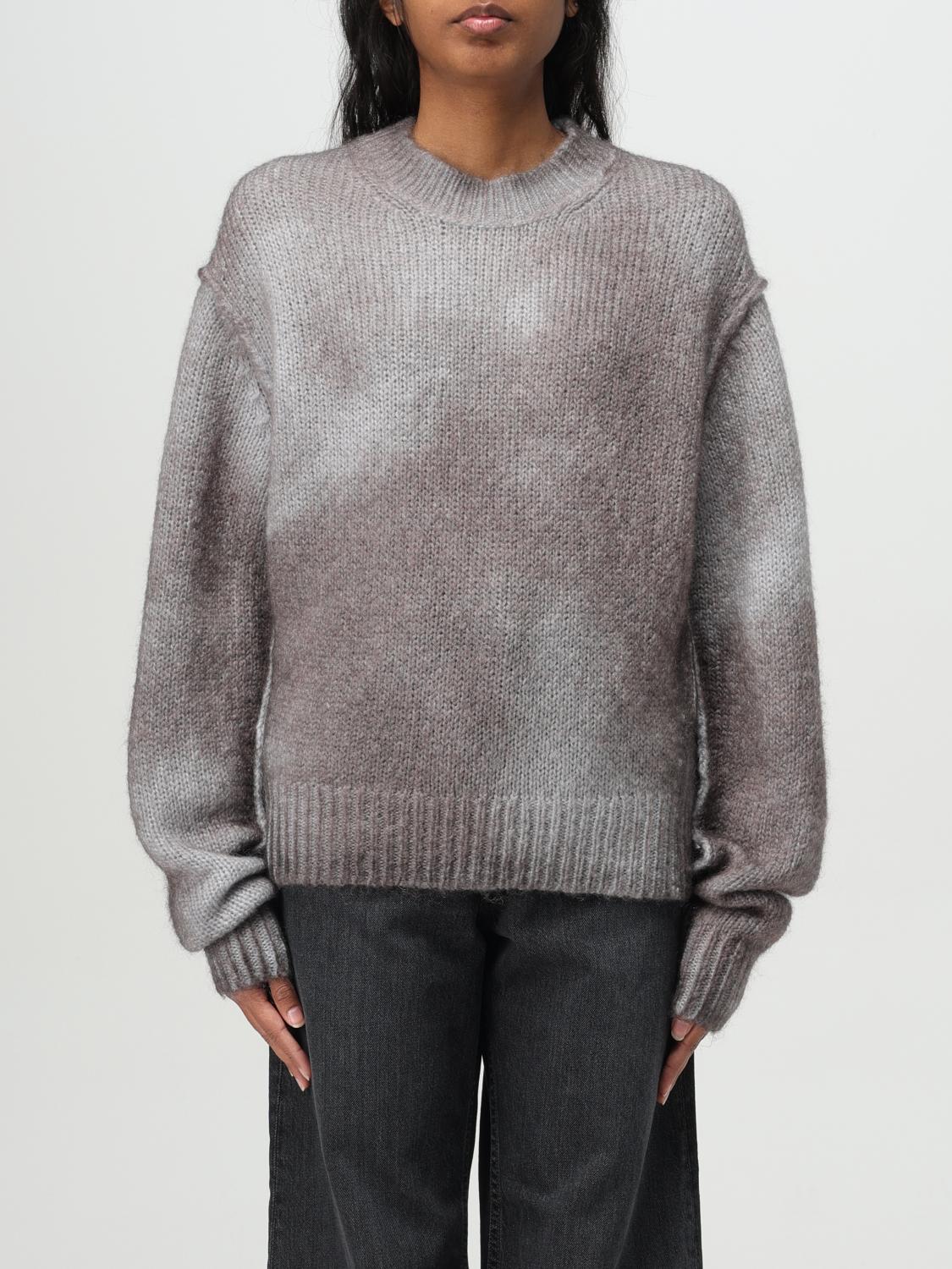 Acne Studios Koros Sprayed Crewneck Sweater In Grey