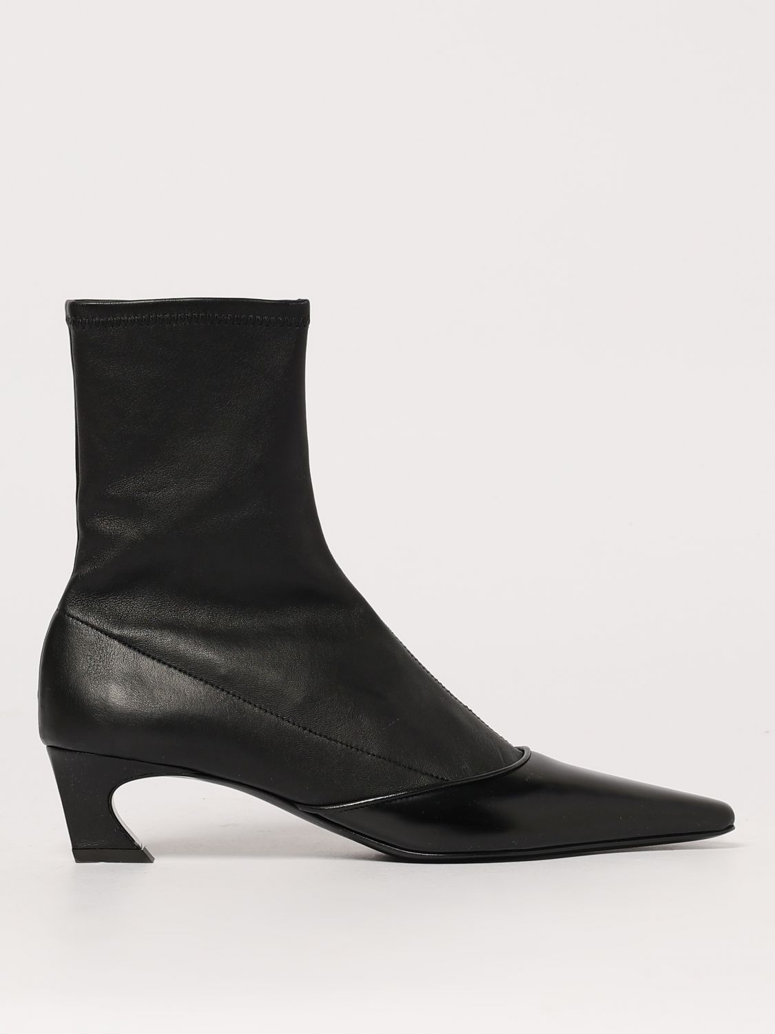 Acne Studios Heeled Ankle Boots In Black