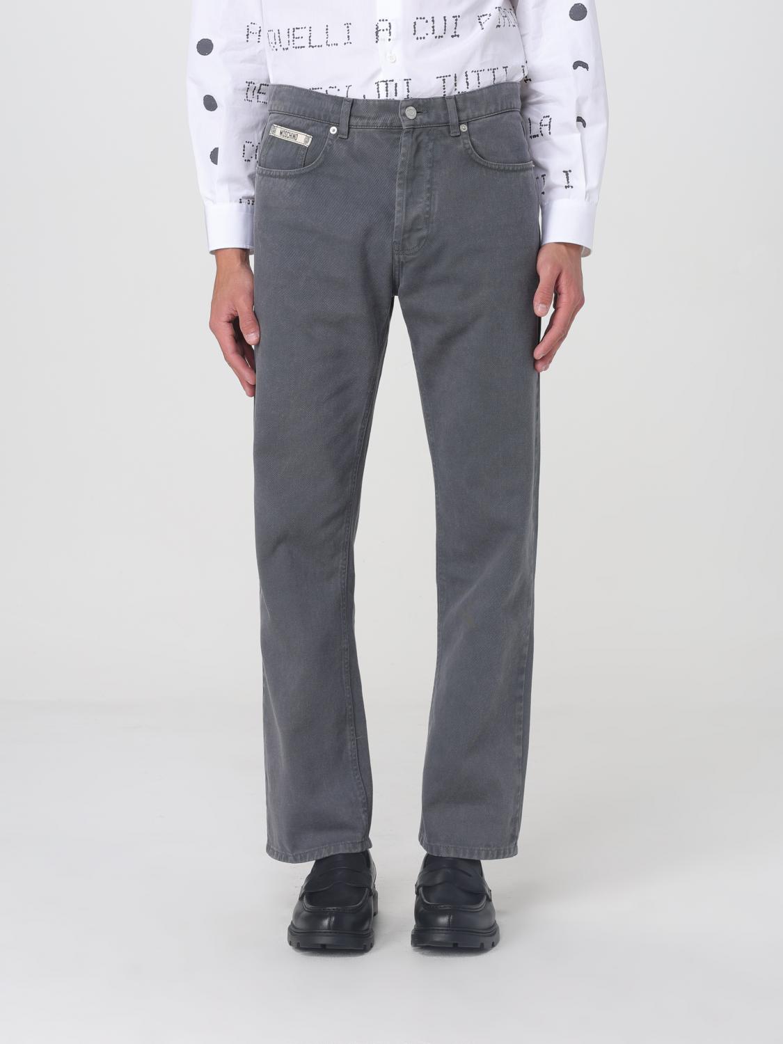 Moschino Pants Couture Men Color Black In Black
