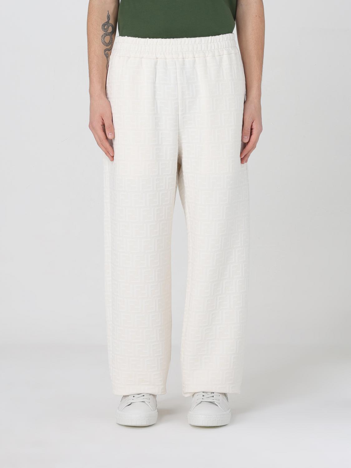 Fendi Pants  Men Color White