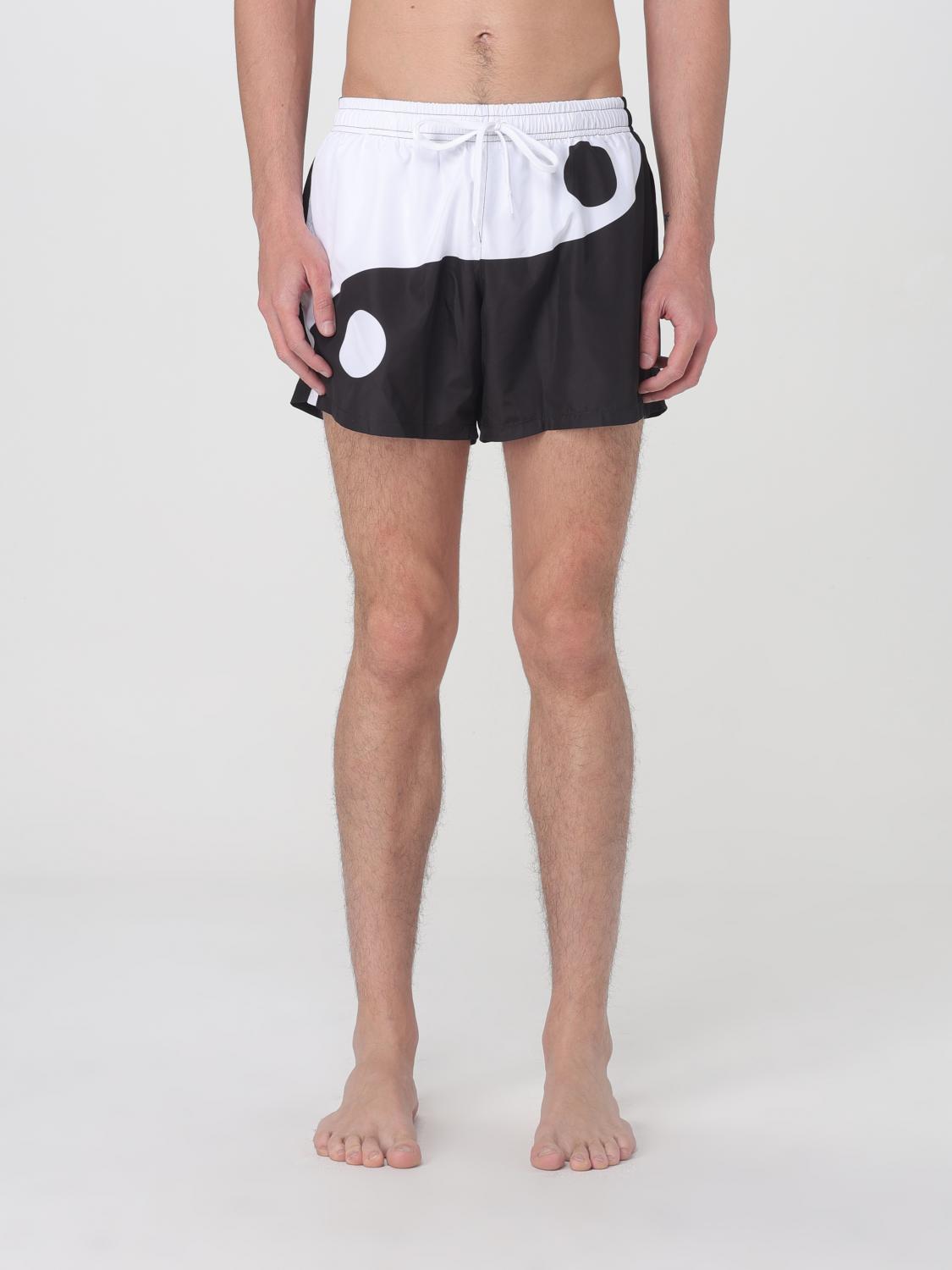 Moschino Ying-yang Swim Shorts In Multicolor