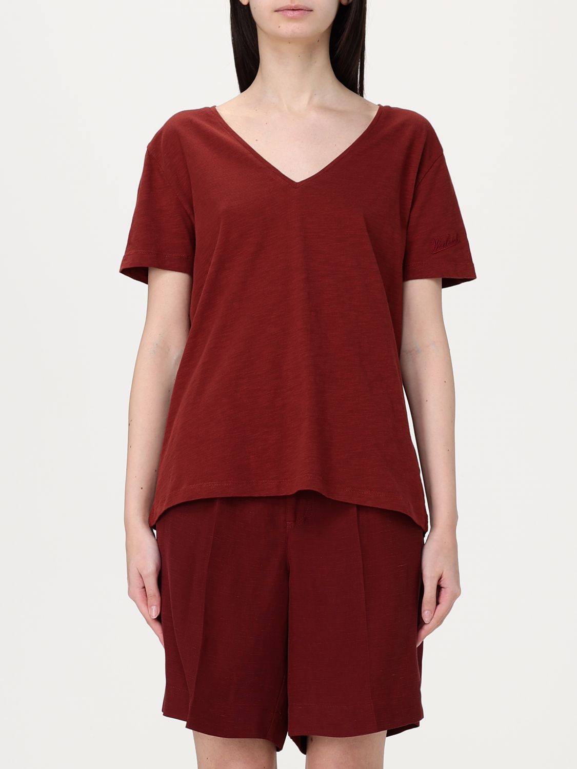 Woolrich T-shirt  Woman Color Rust