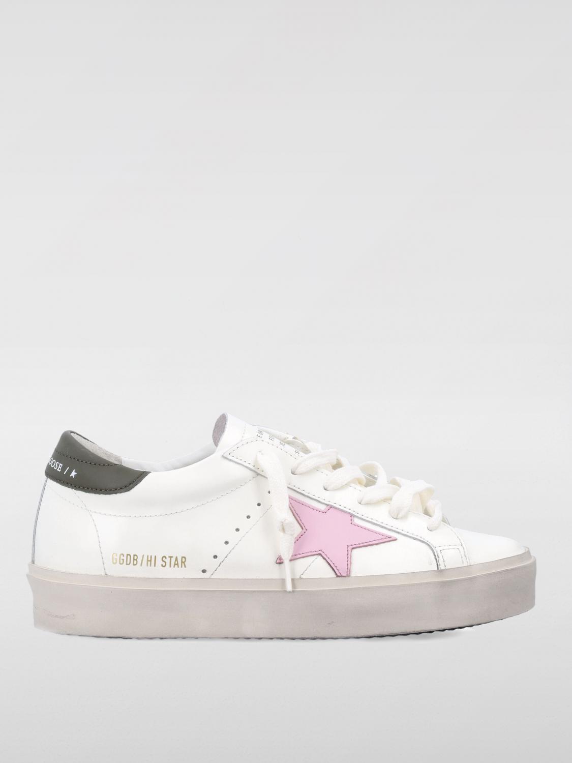 Golden Goose Leather Sneakers Star Patch In Blau