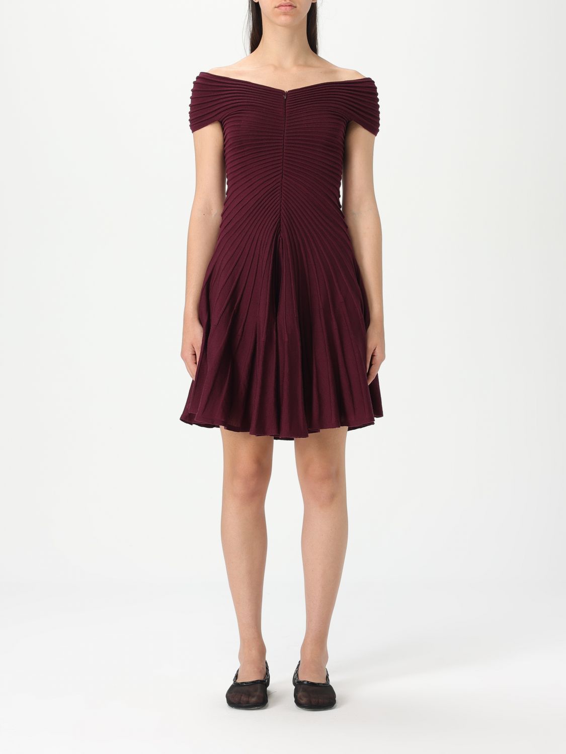 Dress ALAÏA Woman color Burgundy - Alaïa - Modalova