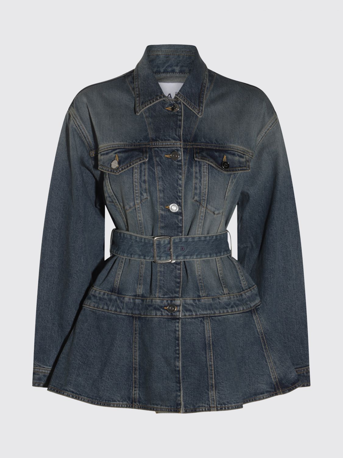 Alaïa ALAÏA Jacket Woman color Blue　ALAÏA ジャケット ウーマン カラー ブルー
