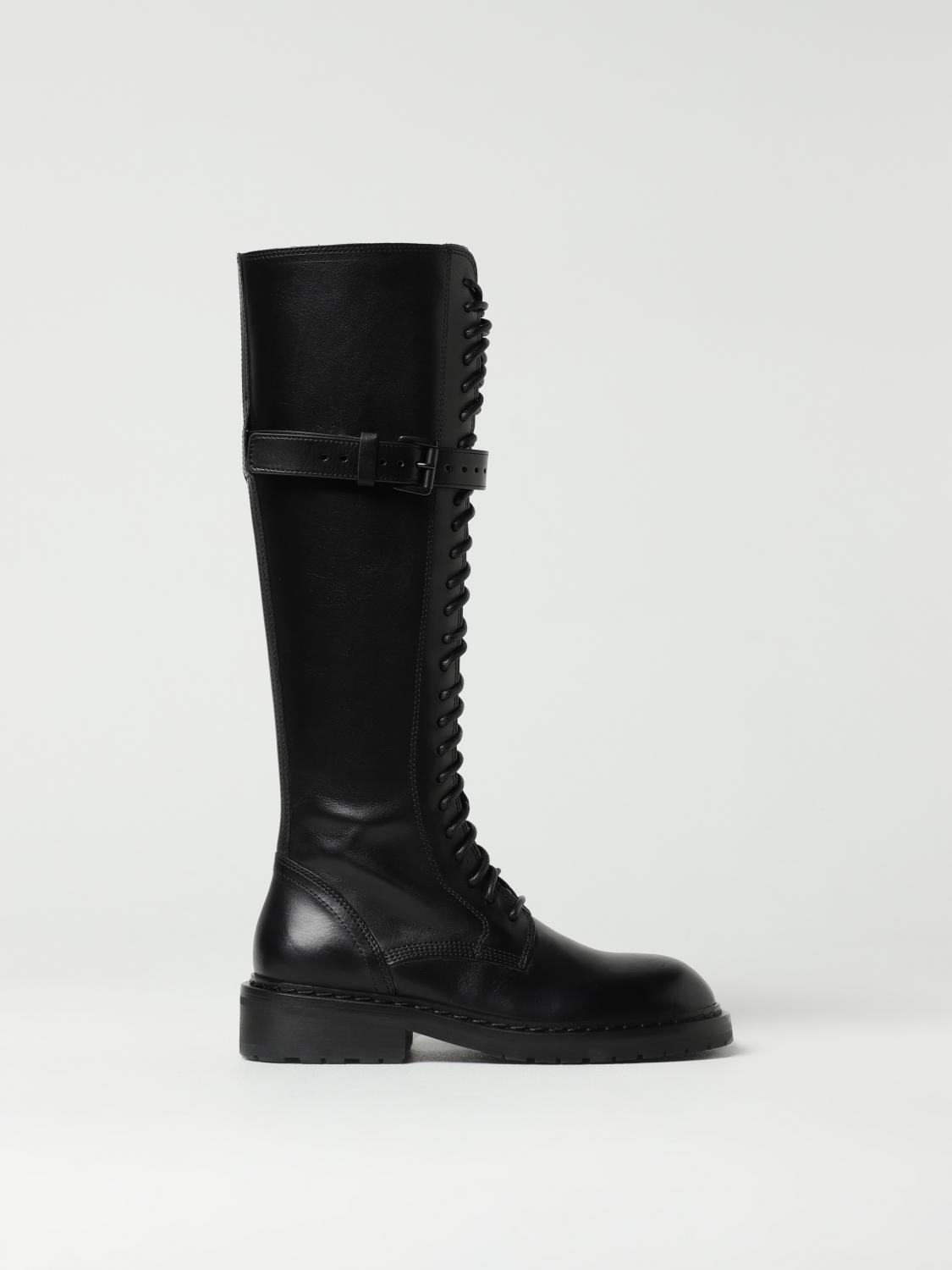 Ann Demeulemeester Women Danny 24 Hole Lace Up Boots In Black