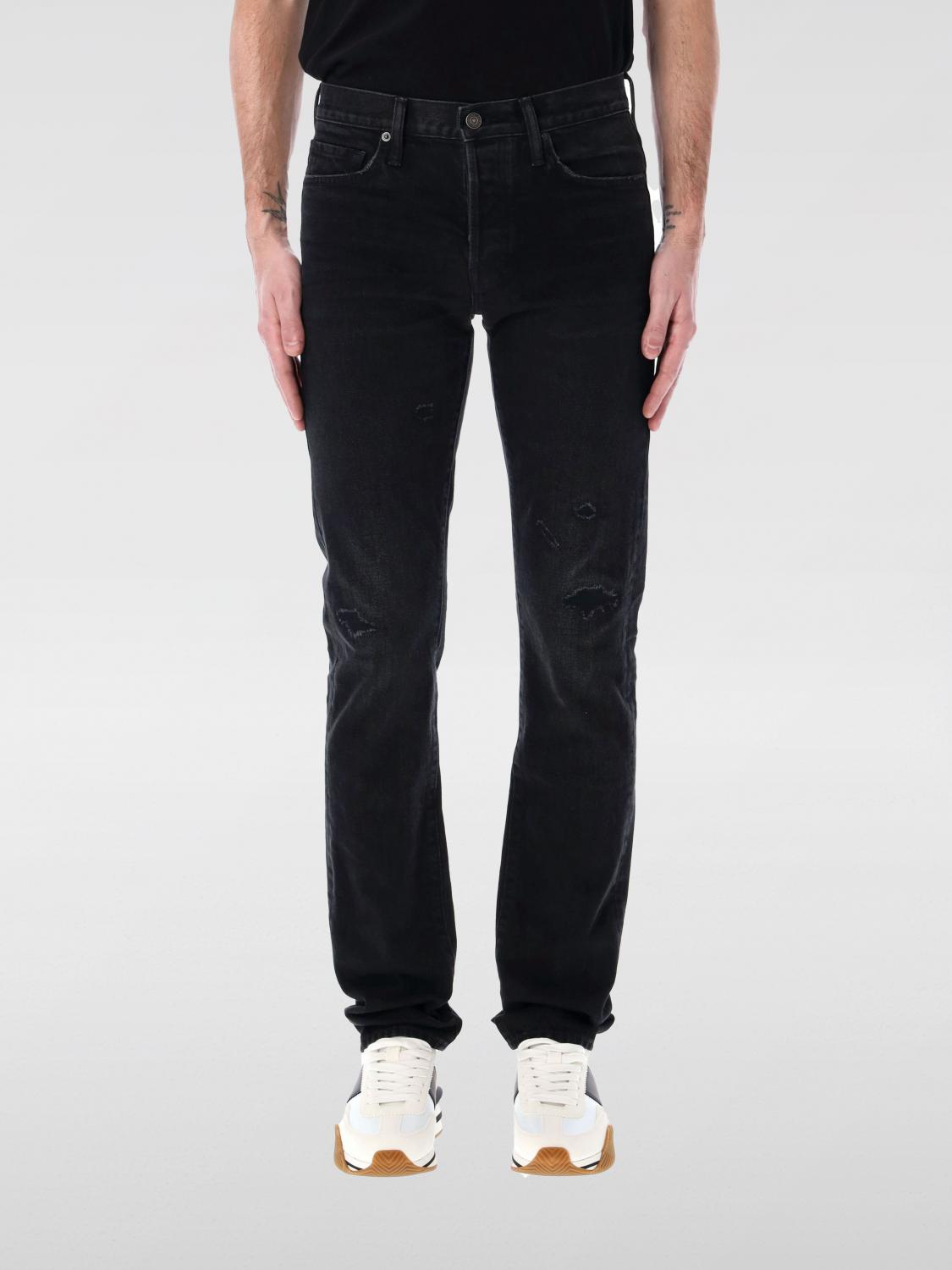 Tom Ford Black Slim-fit Jeans In Black