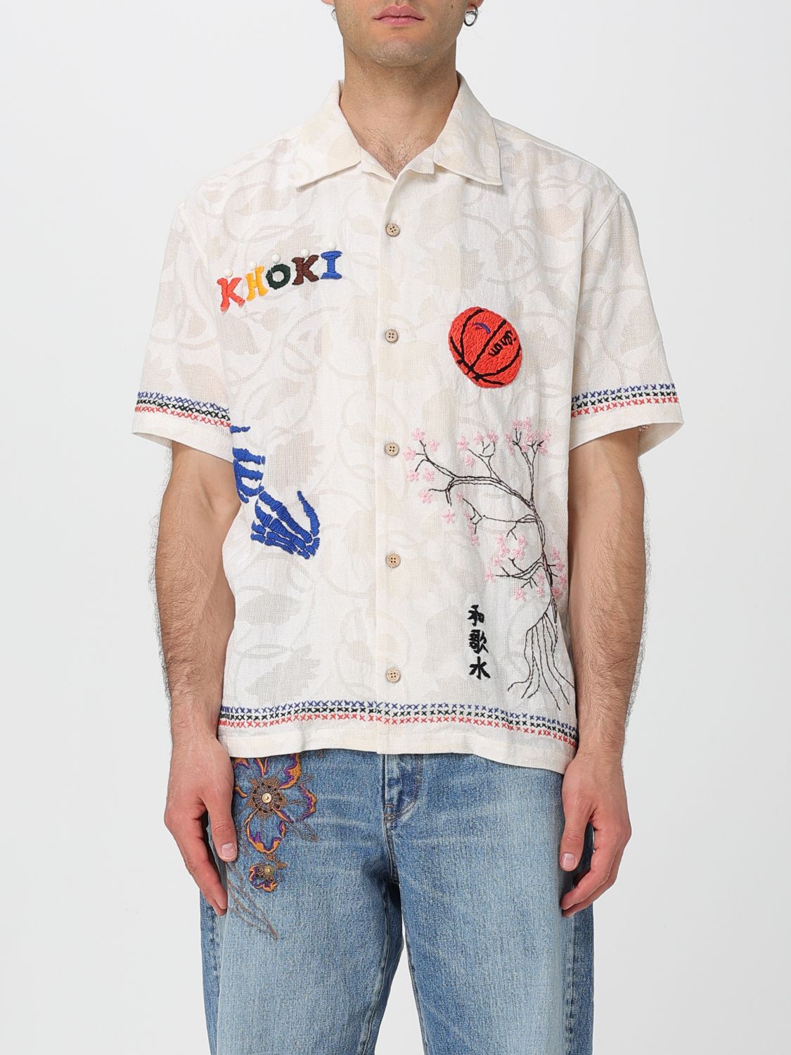 Khoki T-shirt Men Color White