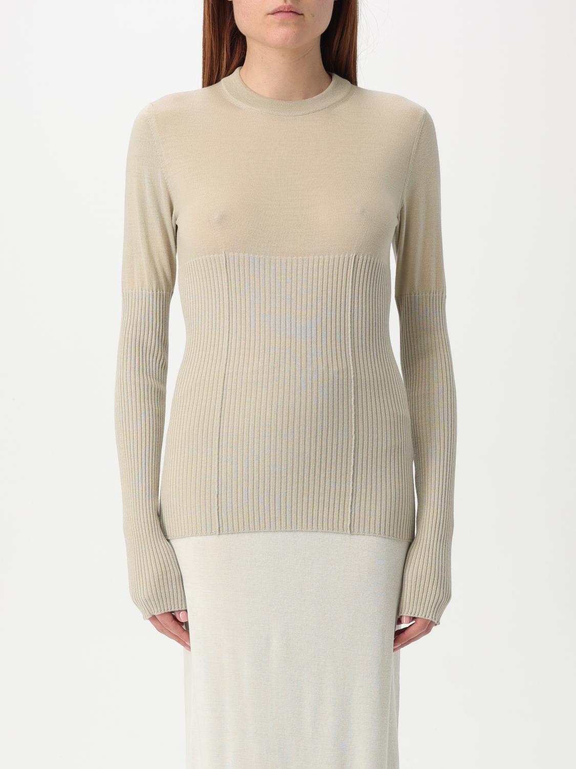 Shop Jil Sander Sweater Woman Color Green In Grün