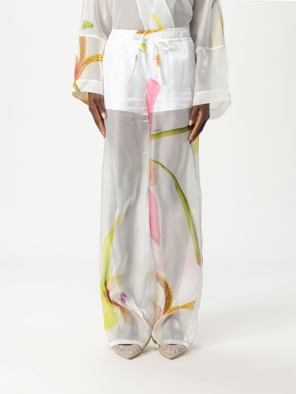 GENNY PANTS GENNY WOMAN COLOR WHITE G69427001
