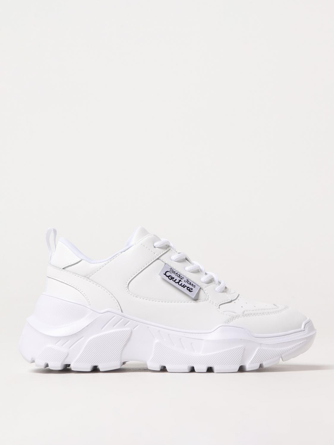 Shop Versace Jeans Couture Sneakers Woman Color White In Weiss