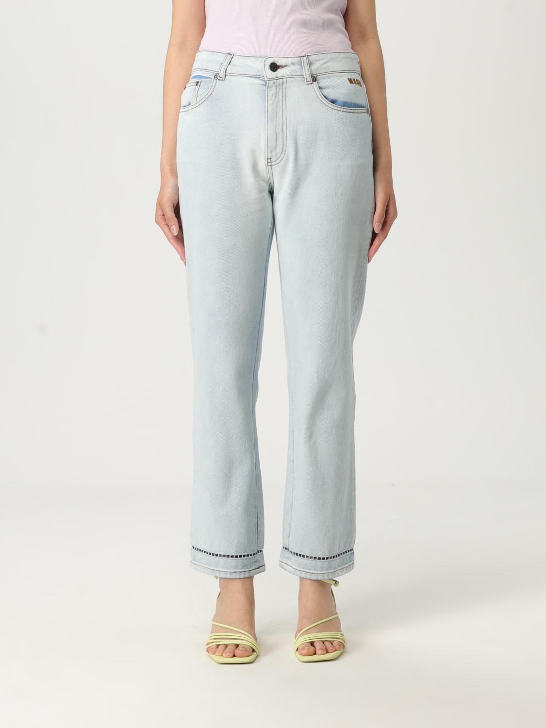 Msgm Jeans Woman Color Blue