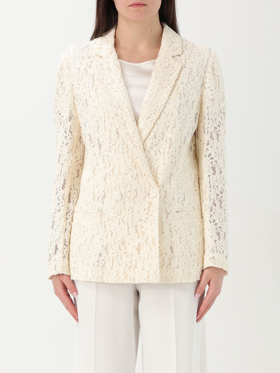 TWINSET BLAZER TWINSET WOMAN COLOR WHITE G69493001