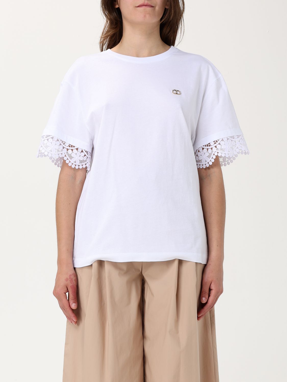 Twinset Cotone T-shirt In ホワイト