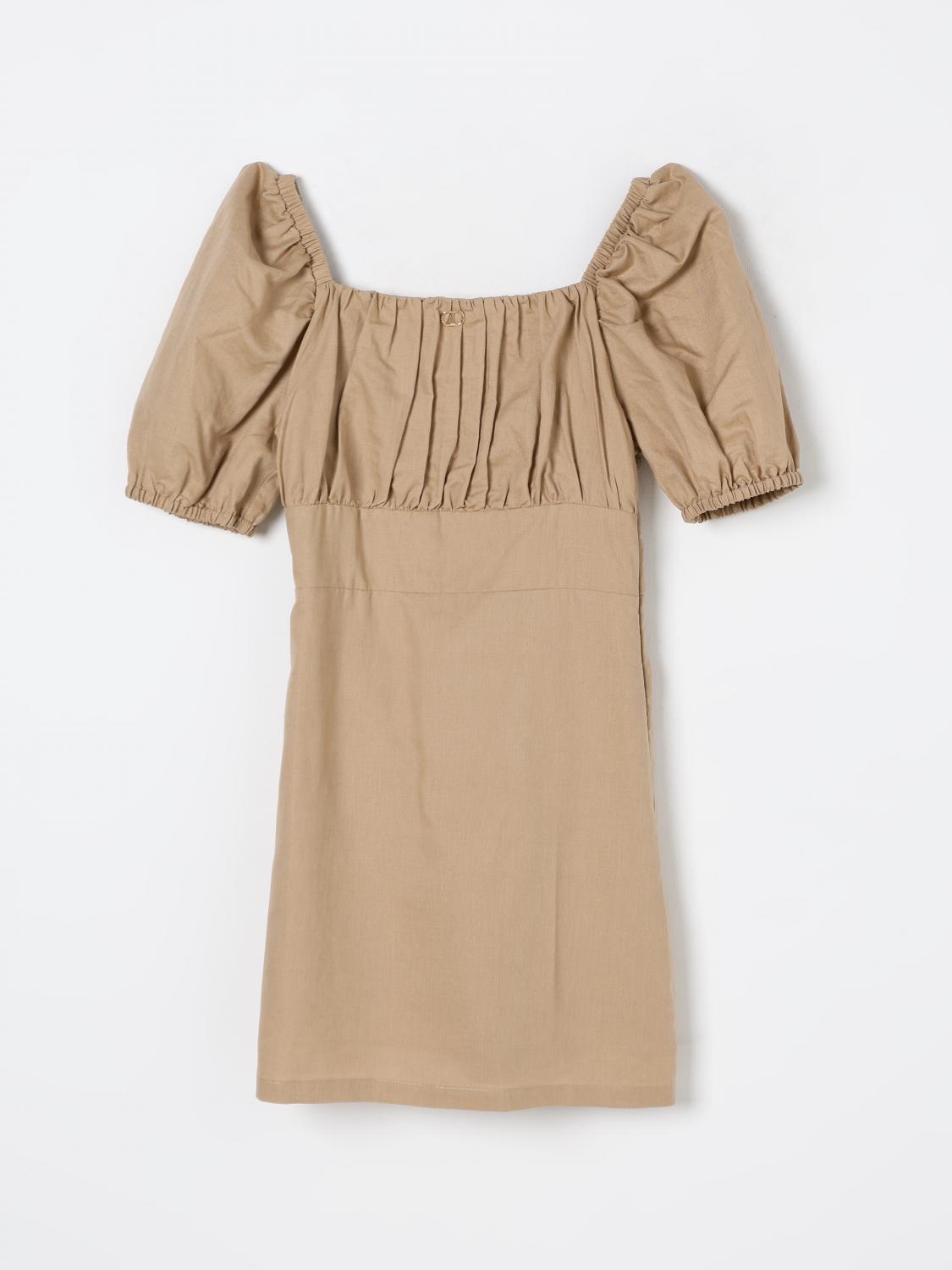 Twinset Dress Kids Color Green In Grün