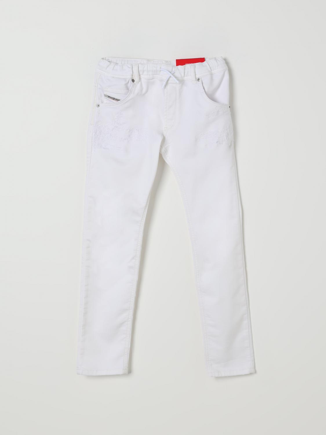 DIESEL Jeans Kids color White　DIESEL ジーンズ キッズカラー ホワイト DIESEL