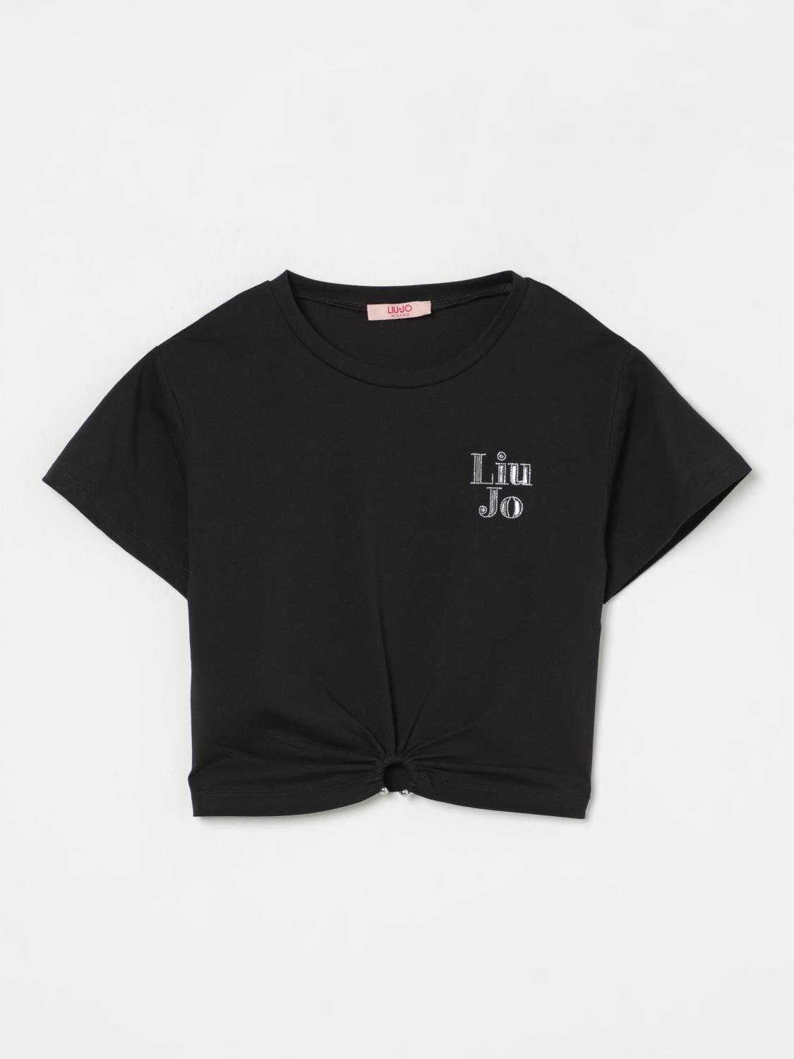 LIU •JO T-SHIRT LIU JO KIDS COLOR BLACK G69618002