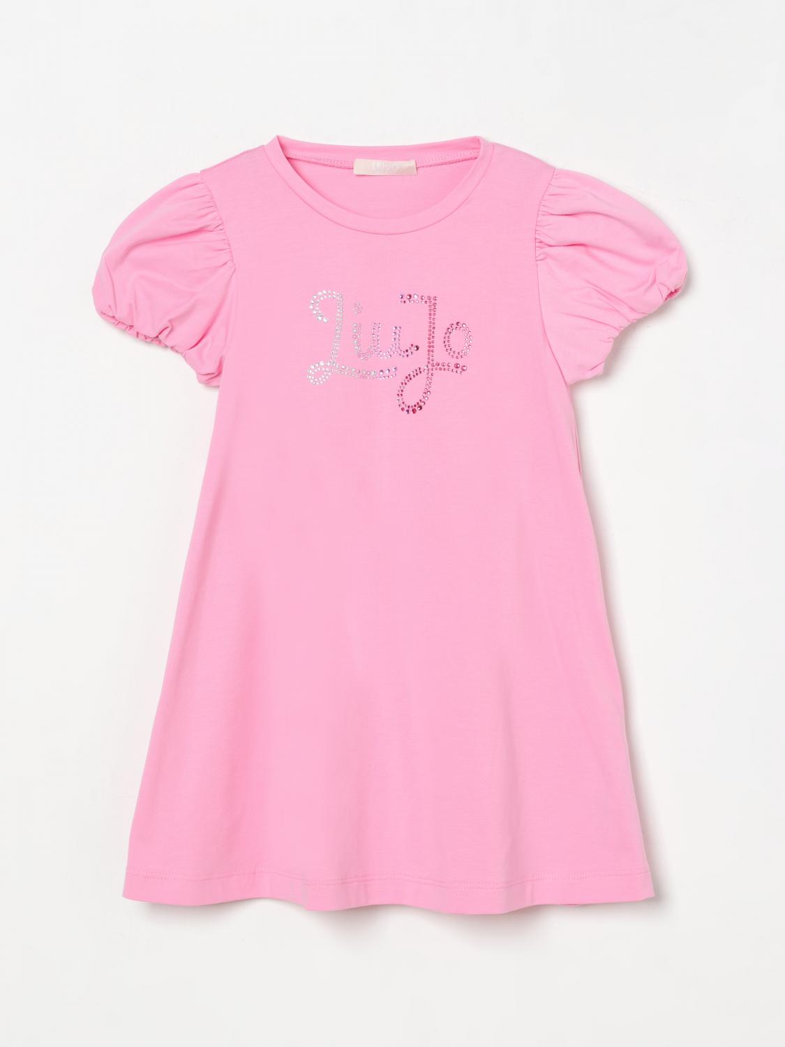 Shop Liu •jo Dress Liu Jo Kids Color Pink