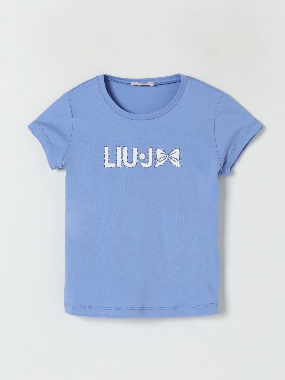 LIU •JO T-SHIRT LIU JO KIDS COLOR GNAWED BLUE G69627011