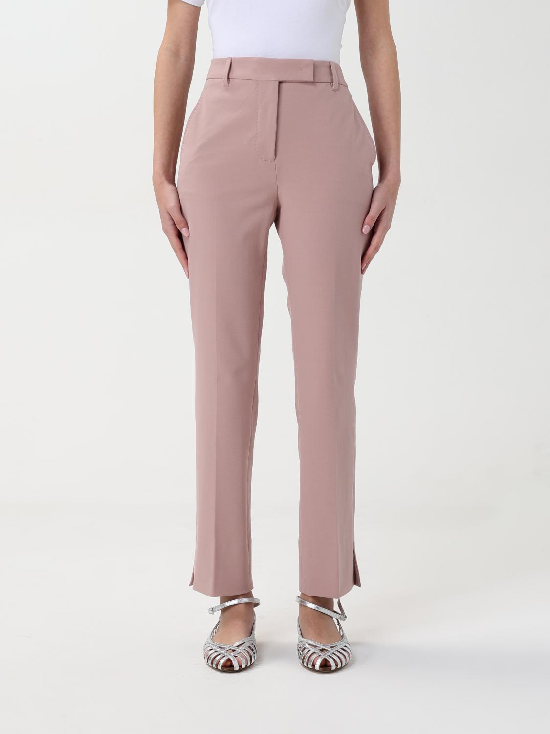 Shop Incotex Pants Woman Color Pink