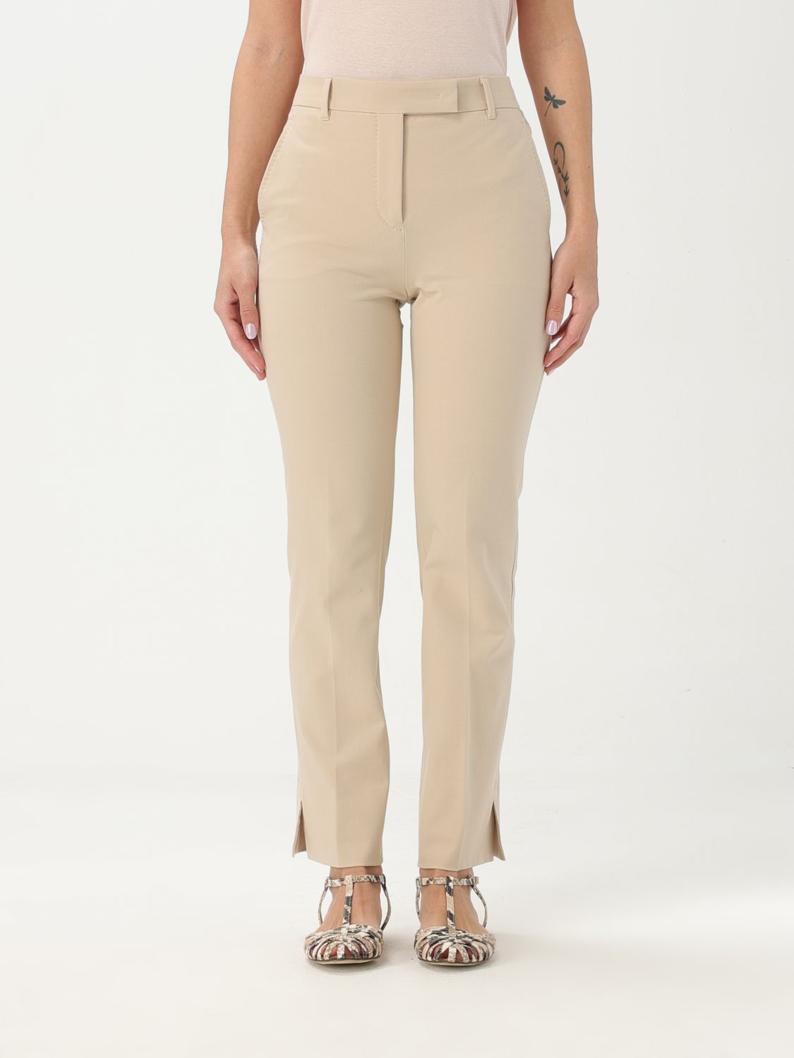 Incotex Pants  Woman Color Beige In Beige