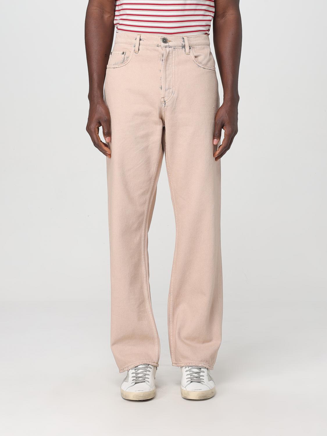 Golden Goose Dyed-effect Pink Denim Jeans In Pink