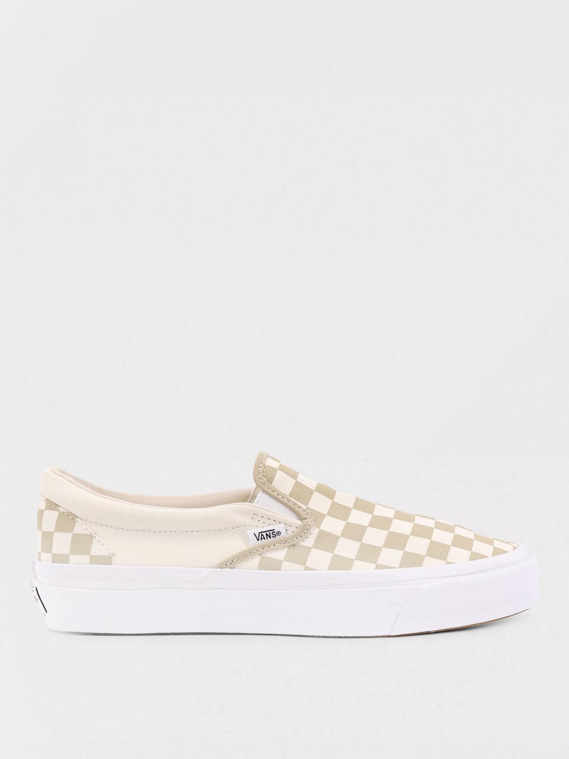 Vans Classic Checkerboard Slip On Sneakers Checkerboard Eucalyptus In Animal Print