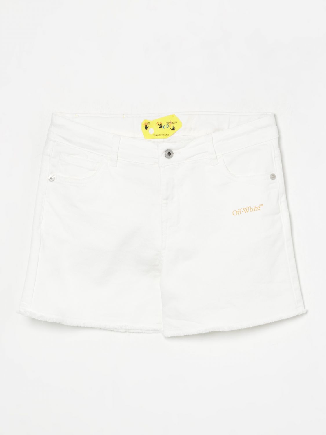 Off-white Short  Kids Kids Color White In White