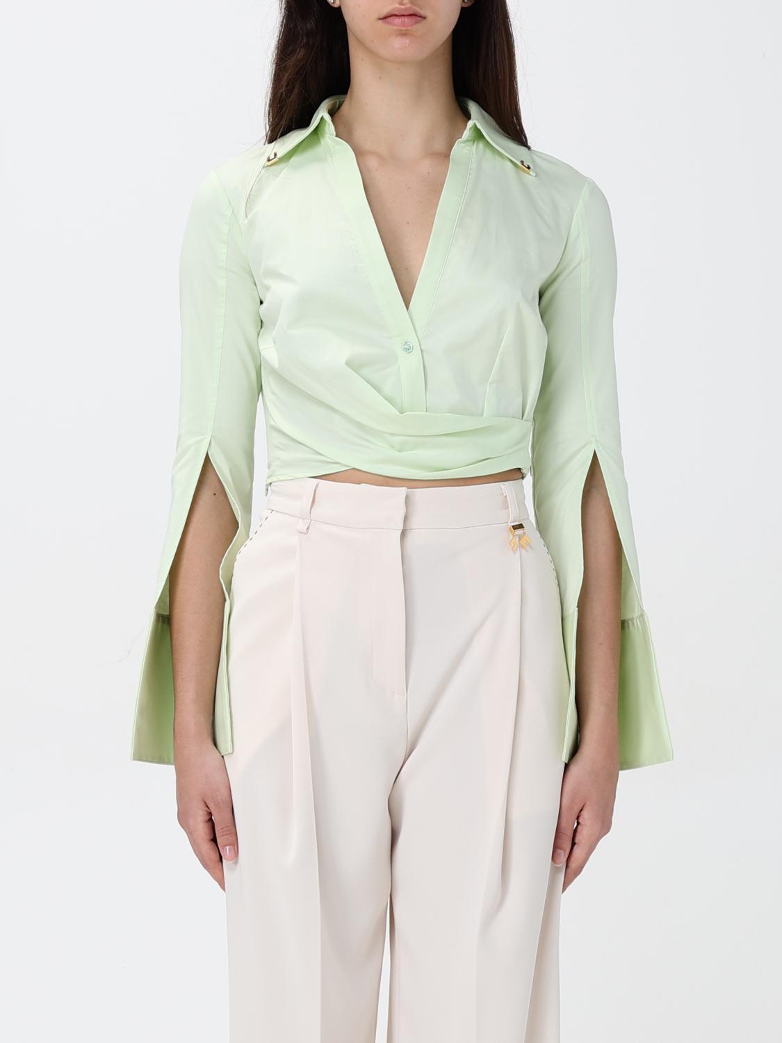 Elisabetta Franchi Shirt  Woman Color Green In Green