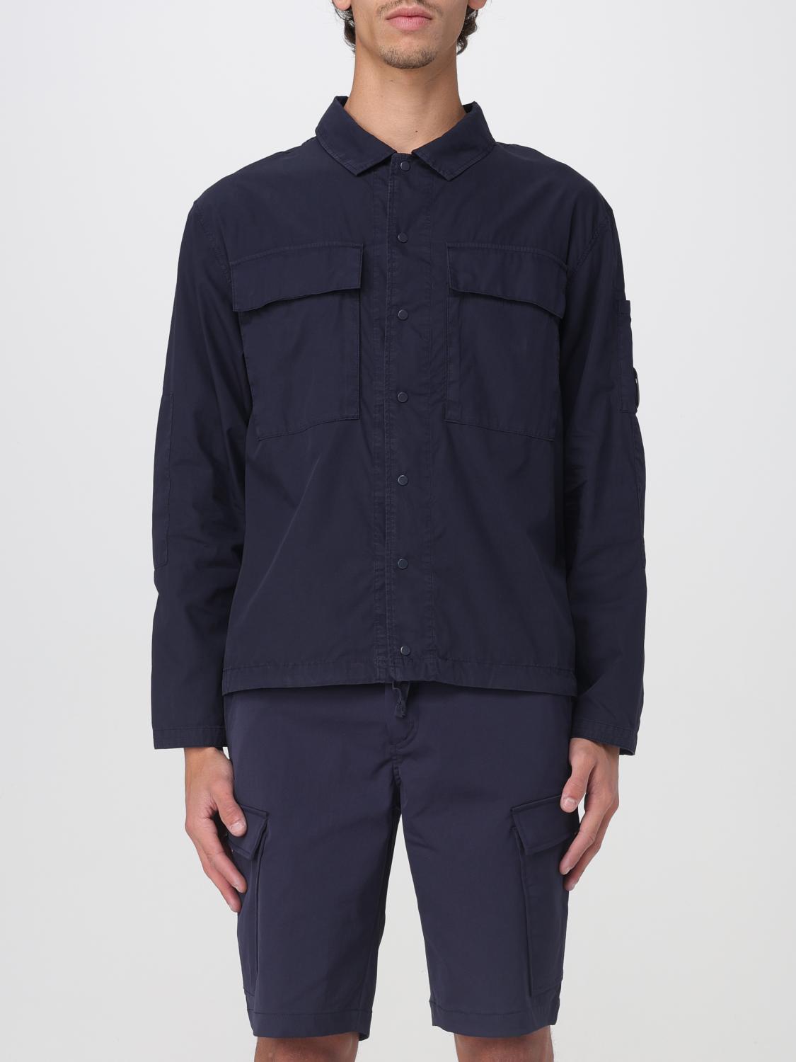 C.p. Company C. P. Company Cotton Overshirt In Blue