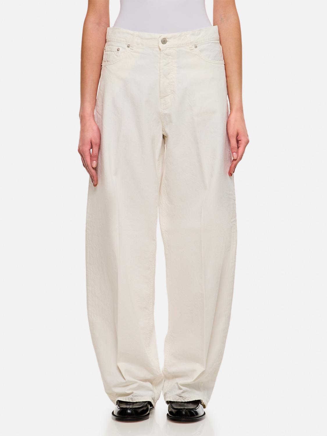 Haikure Bethany Twill 45 White Denim Pants In White