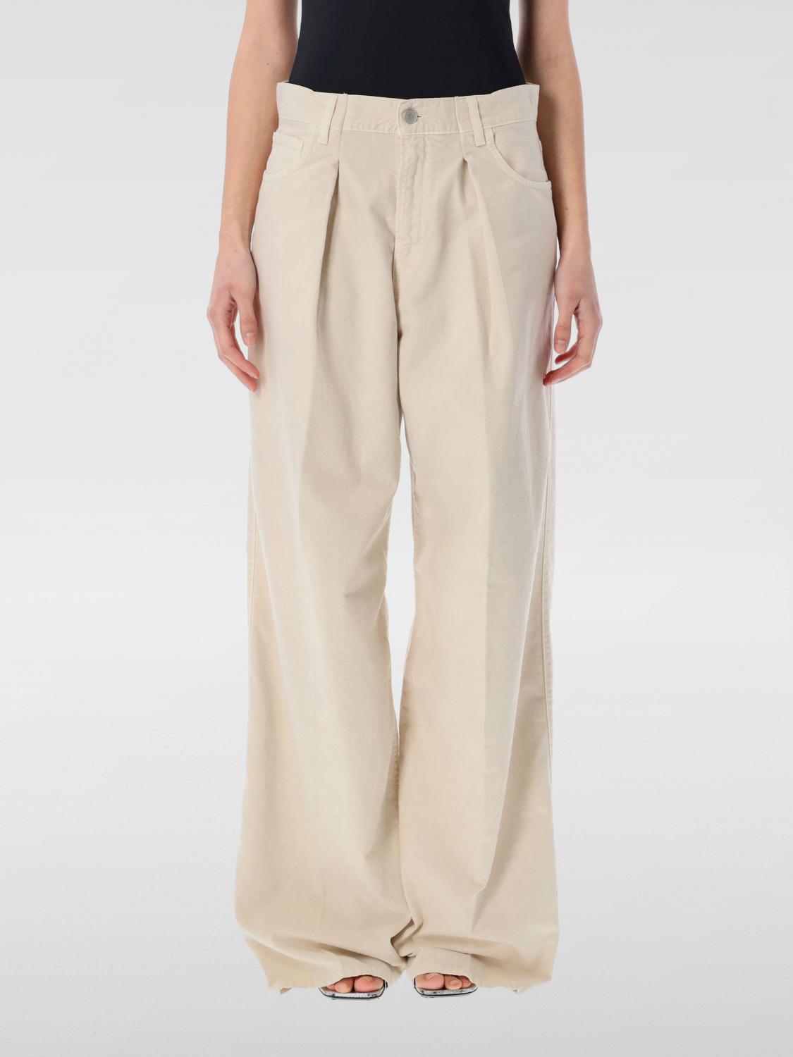 Haikure Womens Skin Candy Wide-leg Cotton And Linen Trousers In Sand