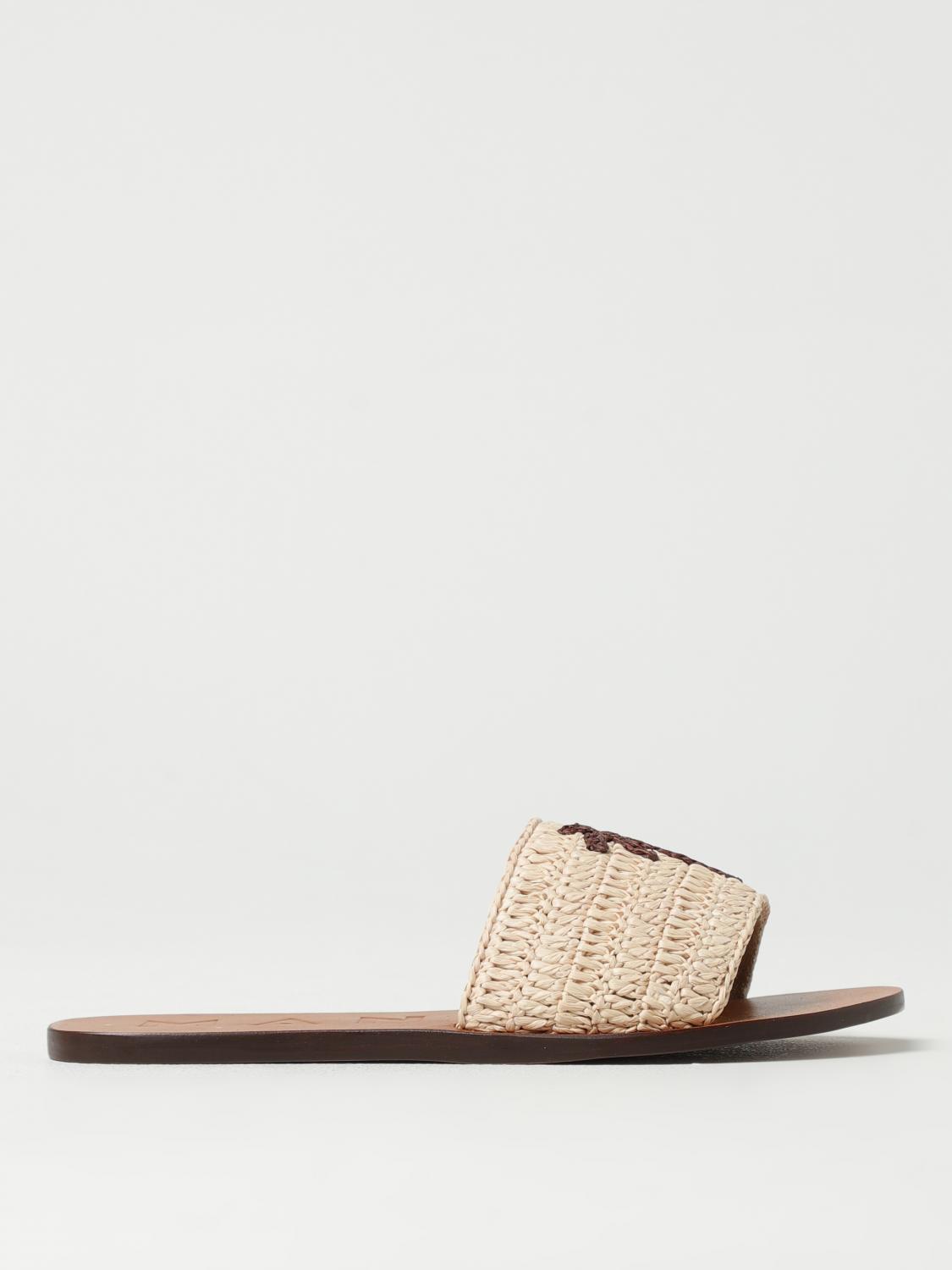 Manebi Manebí Raffia Sandal In Beige