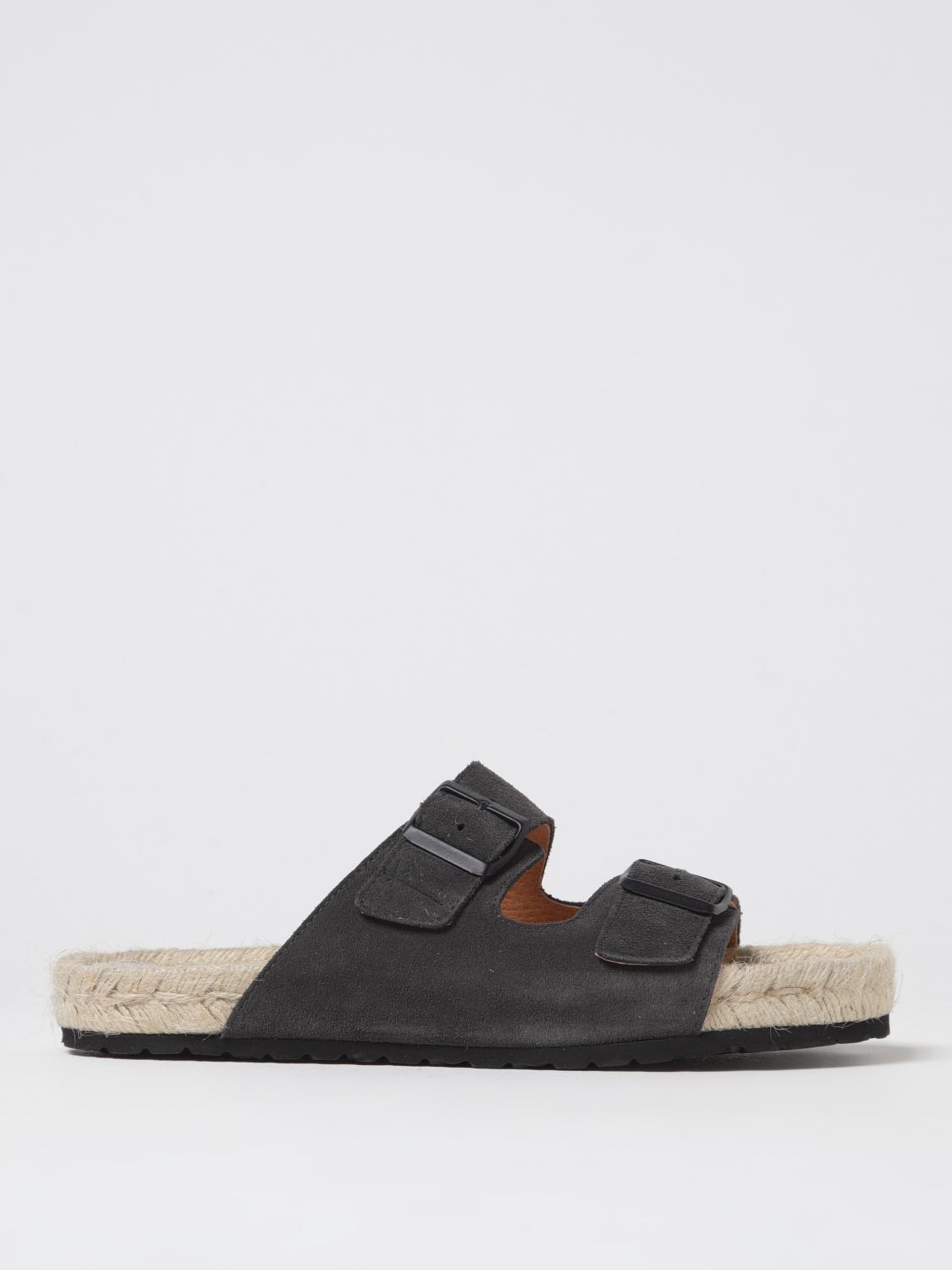 Shop Manebi Sandals Men Color Grey In Grau