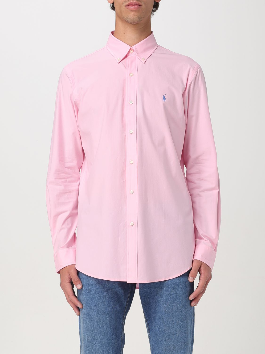 Shop Polo Ralph Lauren Shirt Men Color Pink