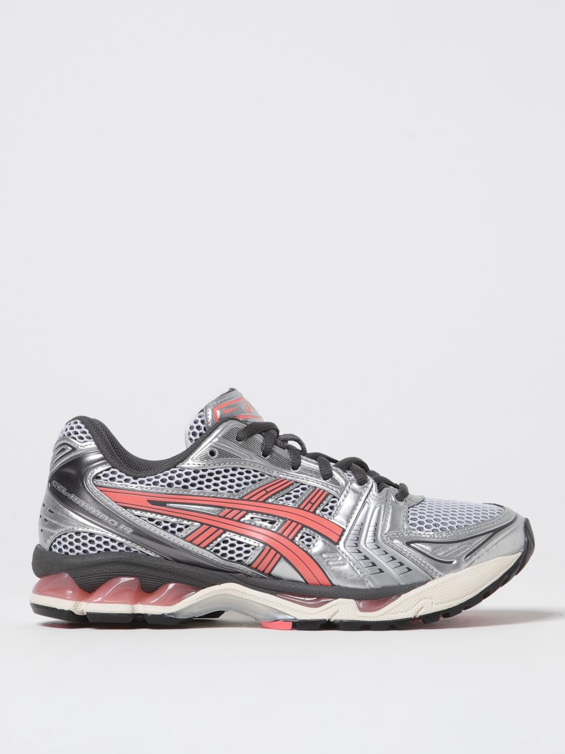 Asics Breathable Mesh Sneakers With Cushioned Sole In White