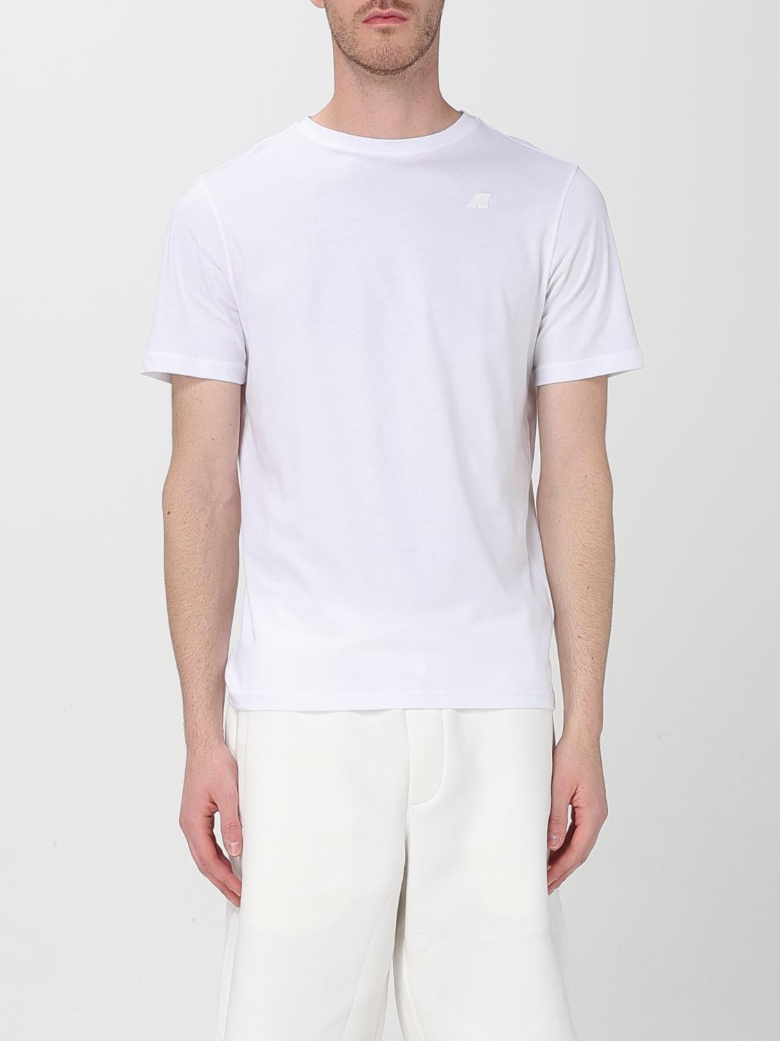 K-way Odom Letitrain Cotton Crew-neck T-shirt In Weiss