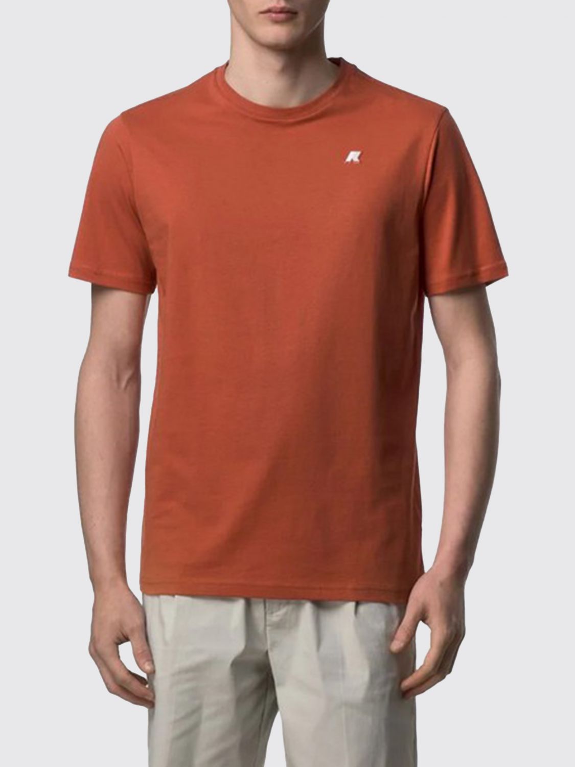 K-WAY T-shirt in jersey di cotone con mini logo