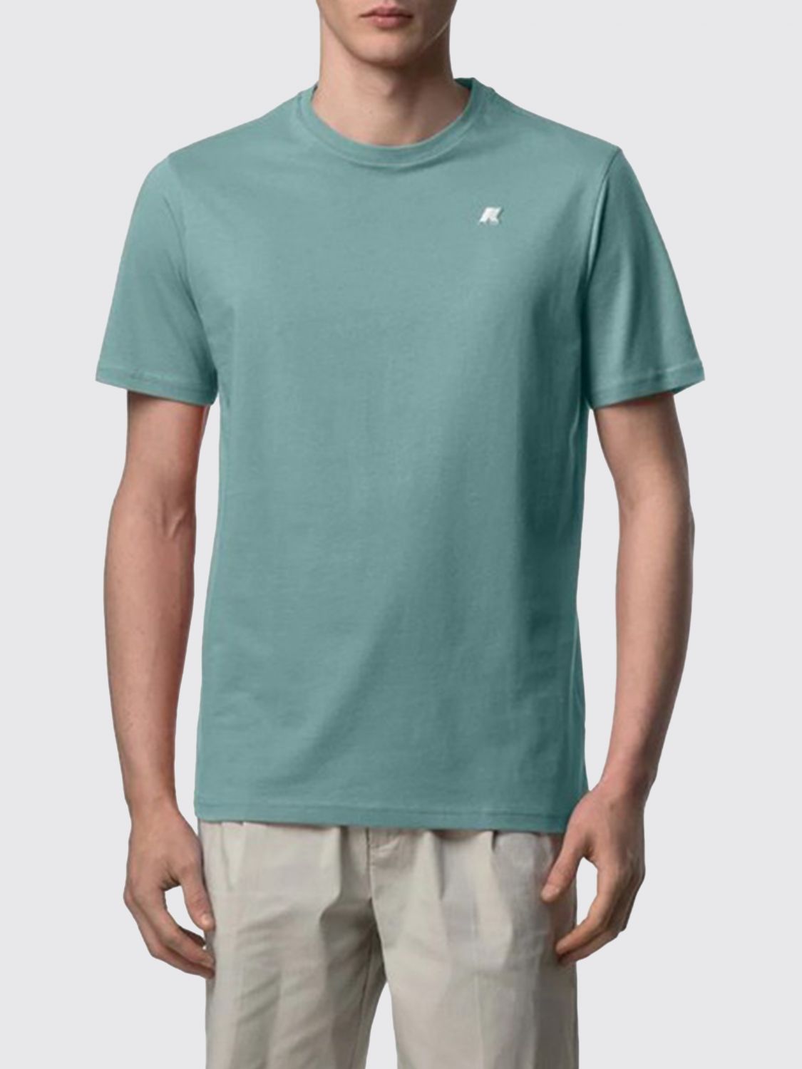 K-WAY T-shirt in jersey di cotone con mini logo