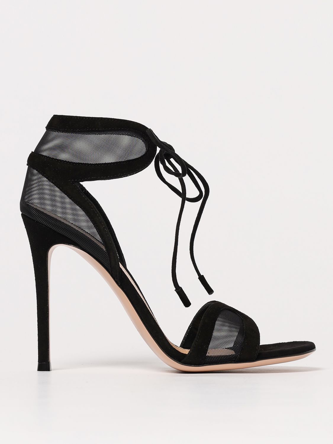 Shop Gianvito Rossi Heeled Sandals Woman Color Black In Schwarz