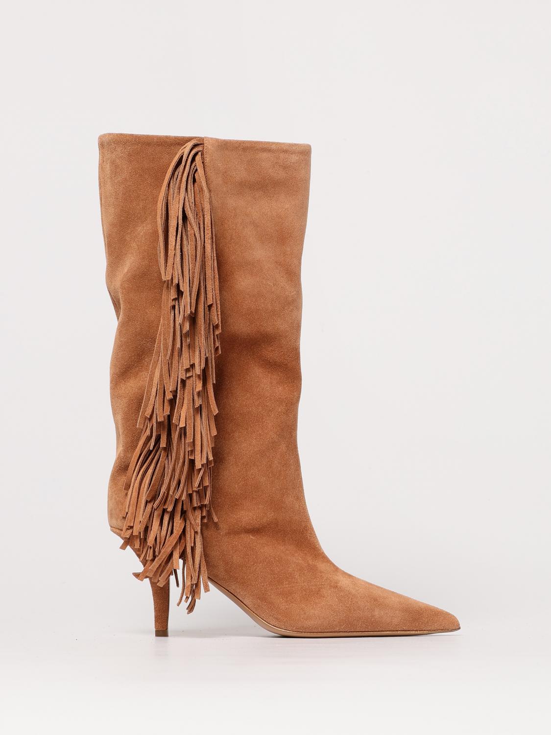 Paris Texas Boots Woman Color Brown In Braun