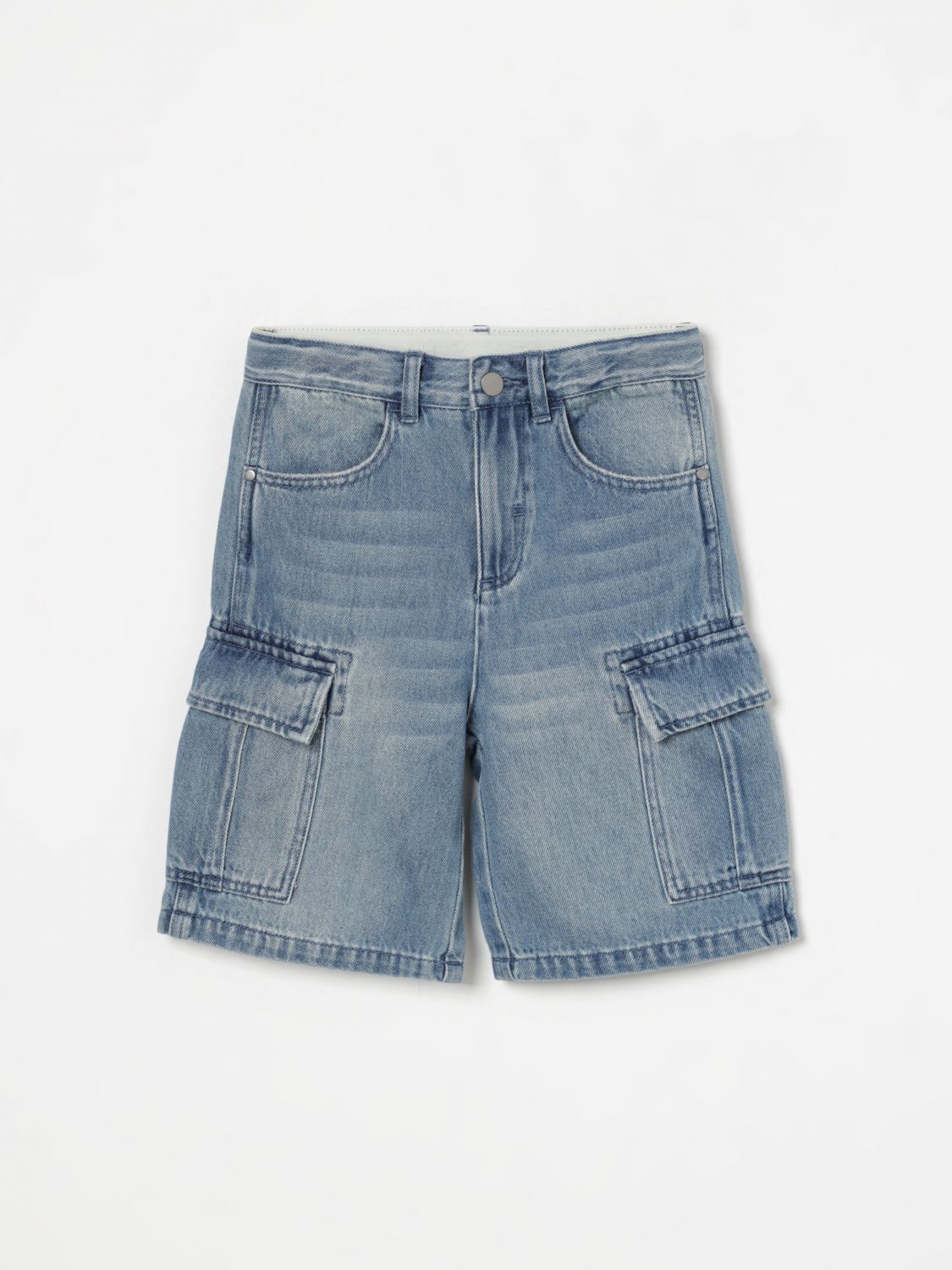 Stella Mccartney Cotton Shorts In Denim